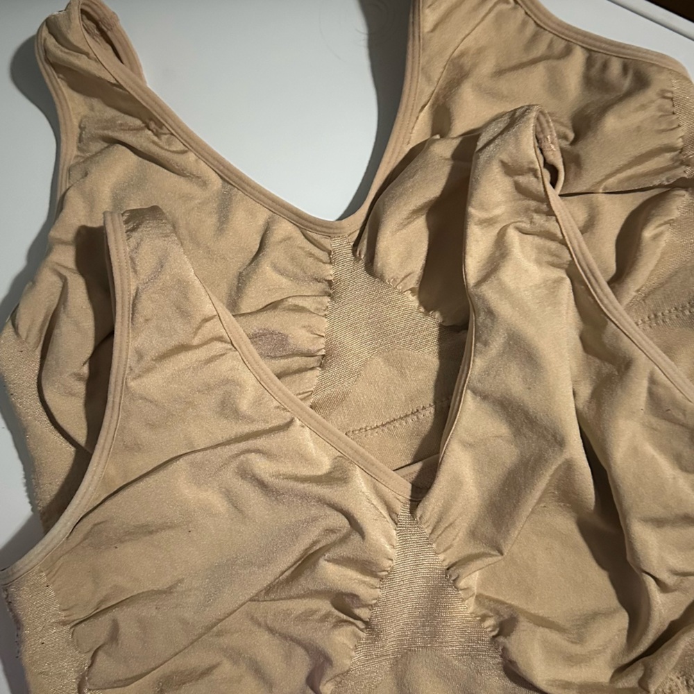Two comfortable Beige pullover bras $20 for both